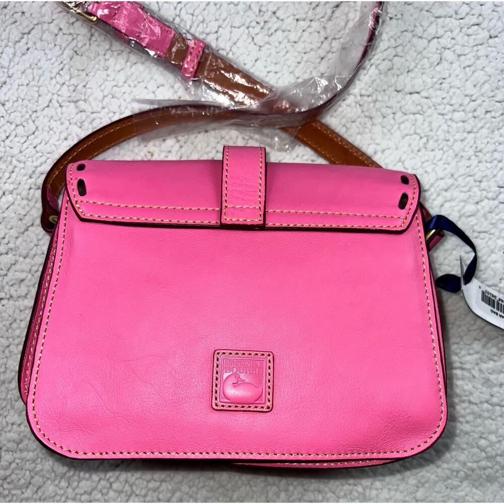 Dooney & Bourke Florentine Leather Binocular Bag baby pink crossbody purse - Picture 3 of 12